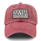 Wicked Smaaht Boston Patch Washed Dad Hat