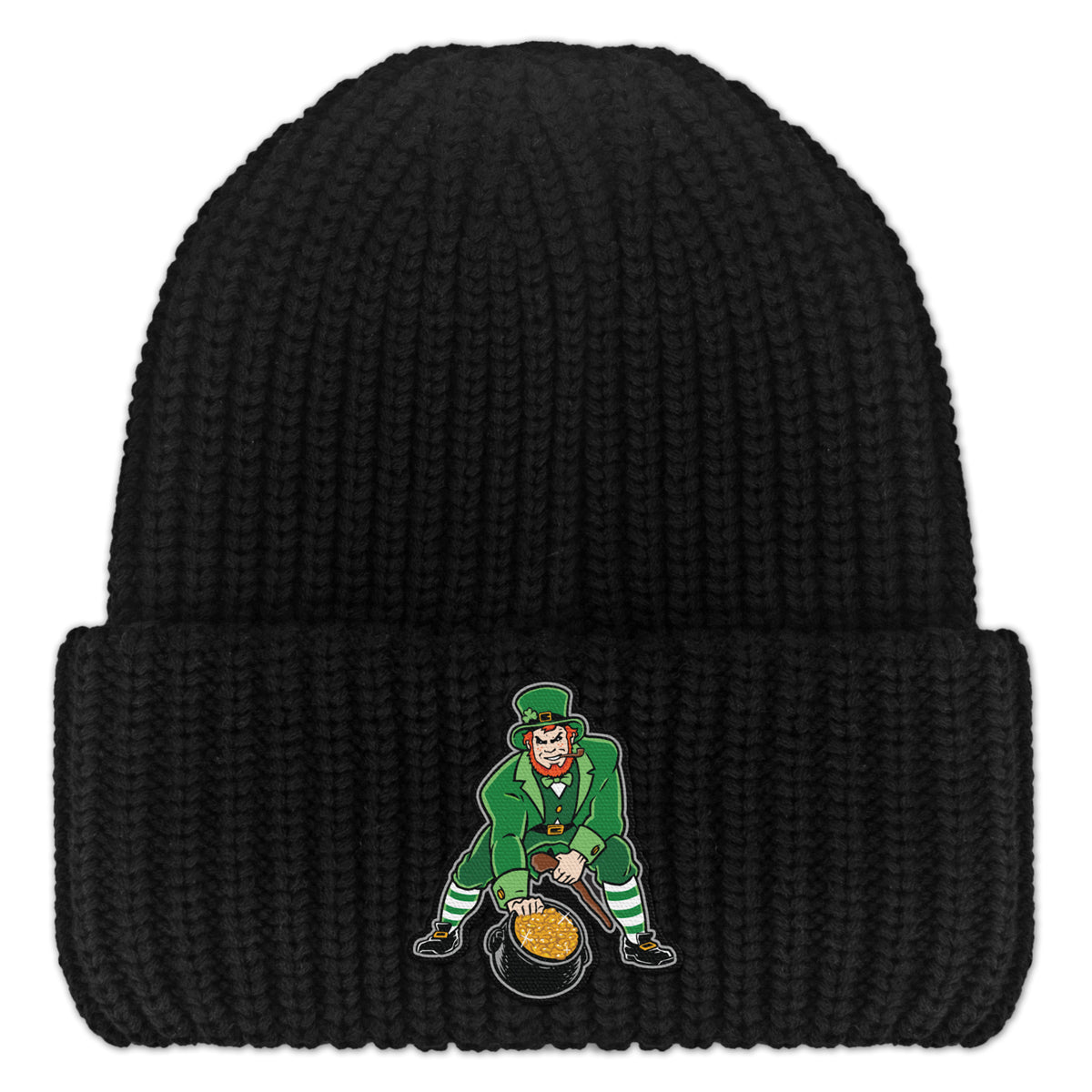 Three Point Stance Saint Pat Chunky Knit Winter Hat - Chowdaheadz