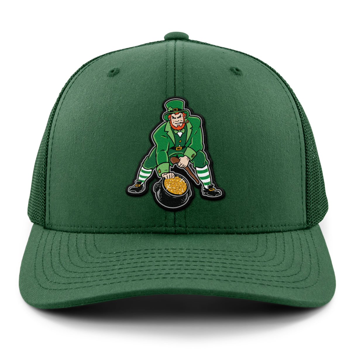 Three Point Stance Saint Pat Classic Snapback Trucker Hat - Chowdaheadz