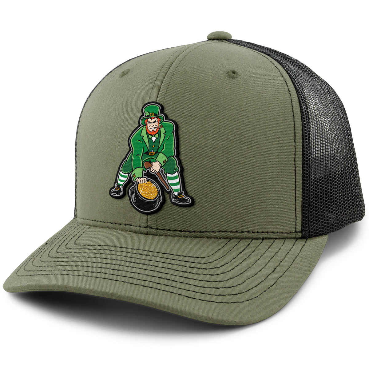 Three Point Stance Saint Pat Classic Snapback Trucker Hat - Chowdaheadz