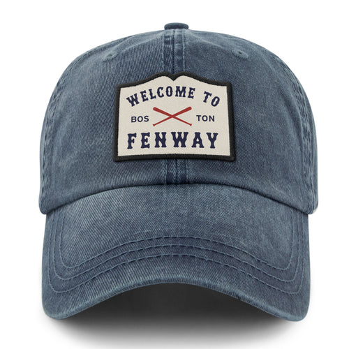 Welcome To Fenway Washed Dad Hat - Chowdaheadz
