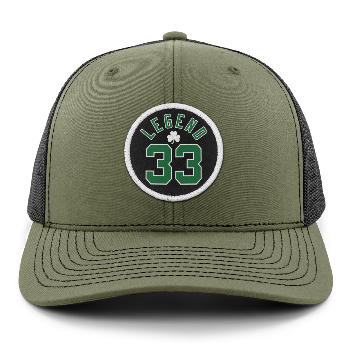 Legend 33 Circle Patch Classic Snapback Trucker Hat - Chowdaheadz