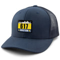 617 Boston Race Bib Classic Snapback Trucker Hat - Chowdaheadz