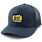 617 Boston Race Bib Classic Snapback Trucker Hat