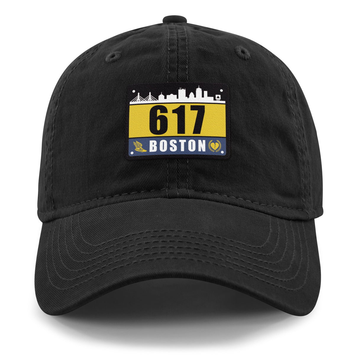 617 Boston Race Bib Dad Hat - Chowdaheadz