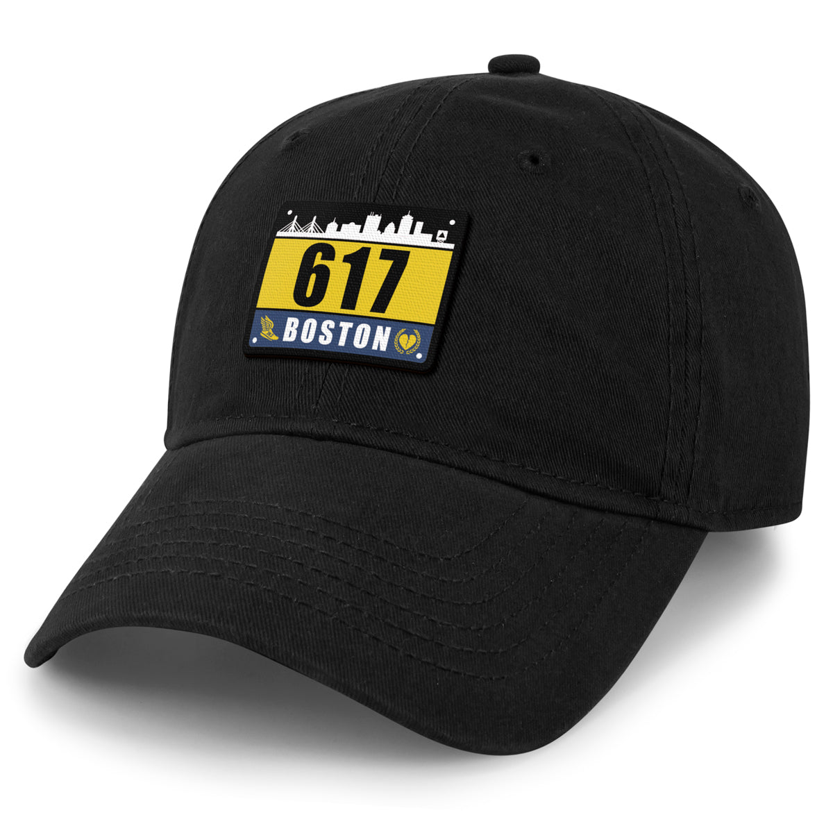 617 Boston Race Bib Dad Hat