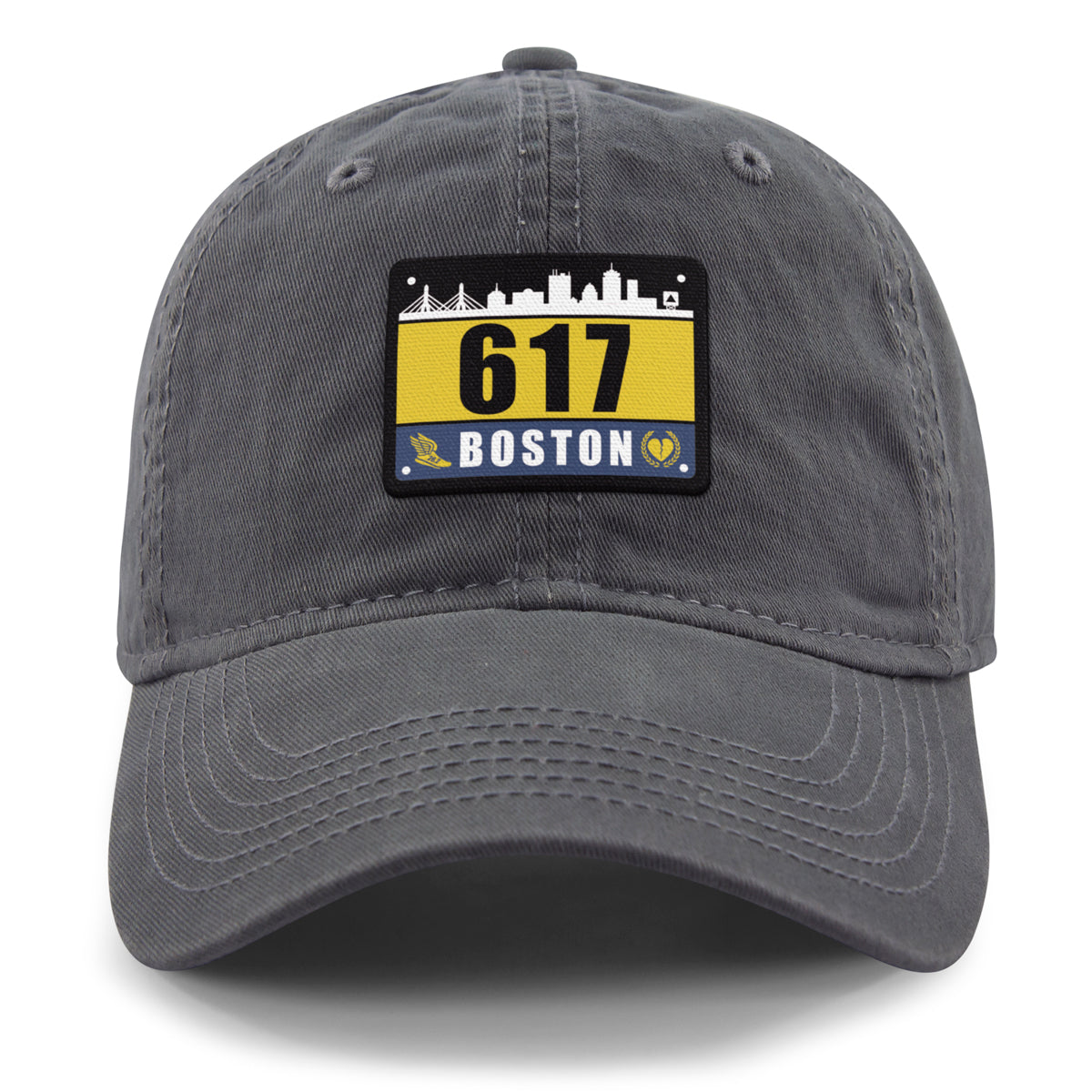 617 Boston Race Bib Dad Hat - Chowdaheadz