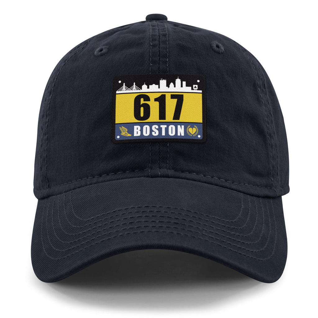 617 Boston Race Bib Dad Hat - Chowdaheadz