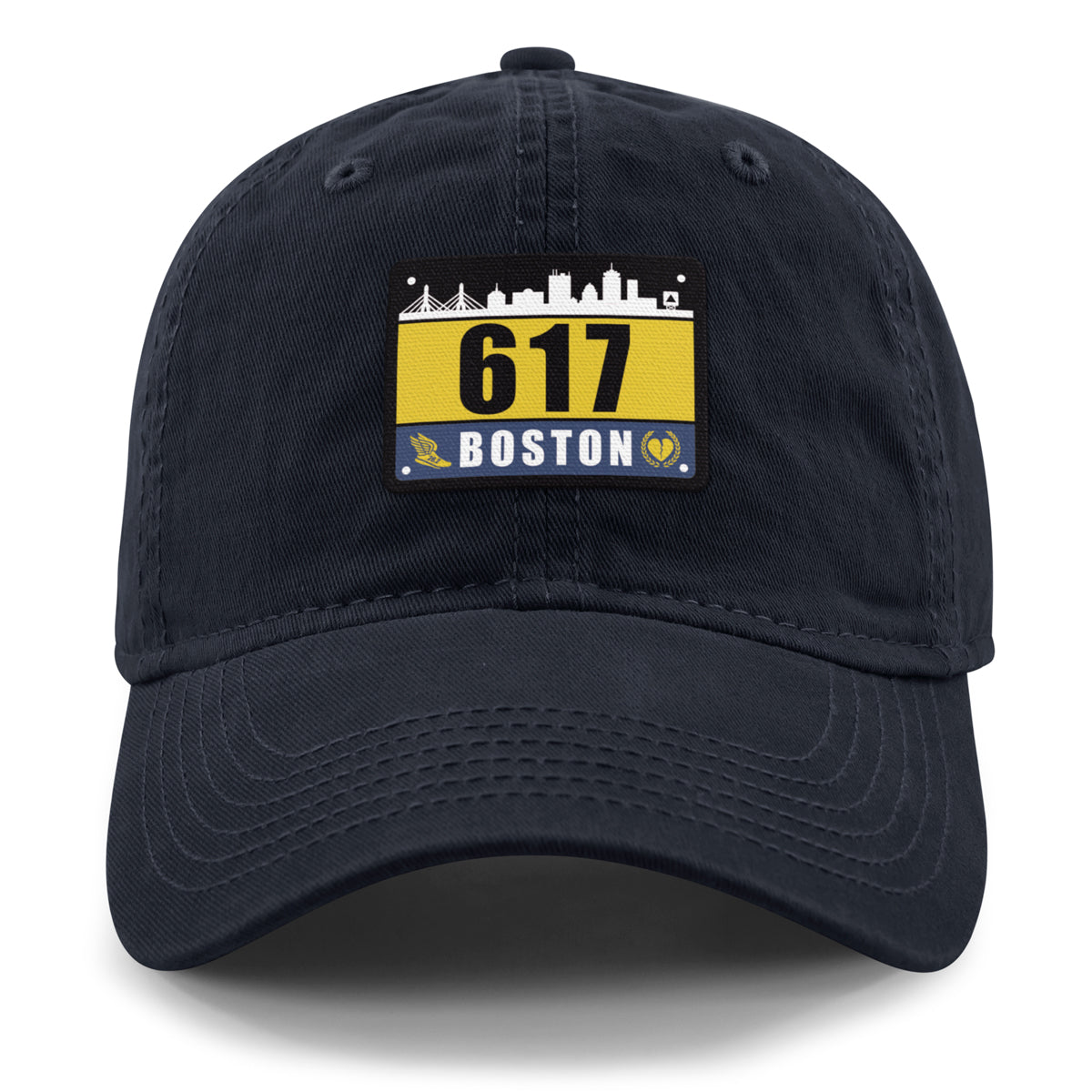 617 Boston Race Bib Dad Hat