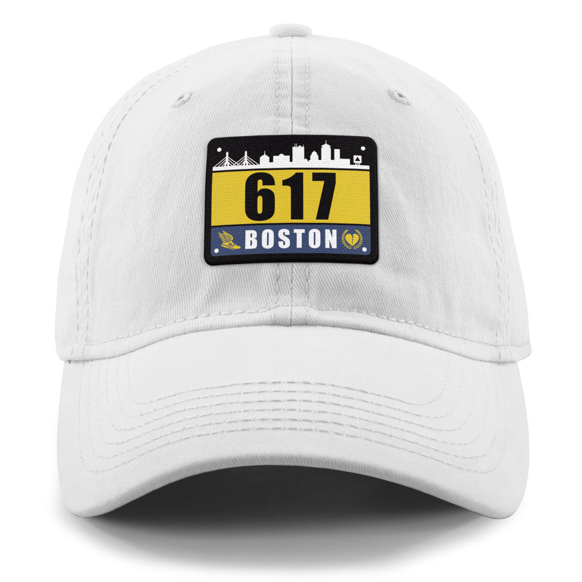 617 Boston Race Bib Dad Hat - Chowdaheadz