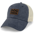 Dog Mom Leather Patch Relaxed Trucker Hat - Chowdaheadz
