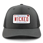 Wicked Mass License Plate Classic Snapback Trucker Hat