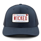 Wicked Mass License Plate Classic Snapback Trucker Hat