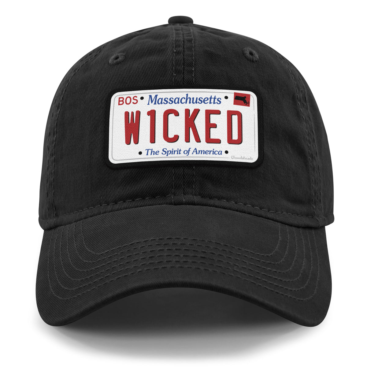 Wicked Mass License Plate Dad Hat - Chowdaheadz