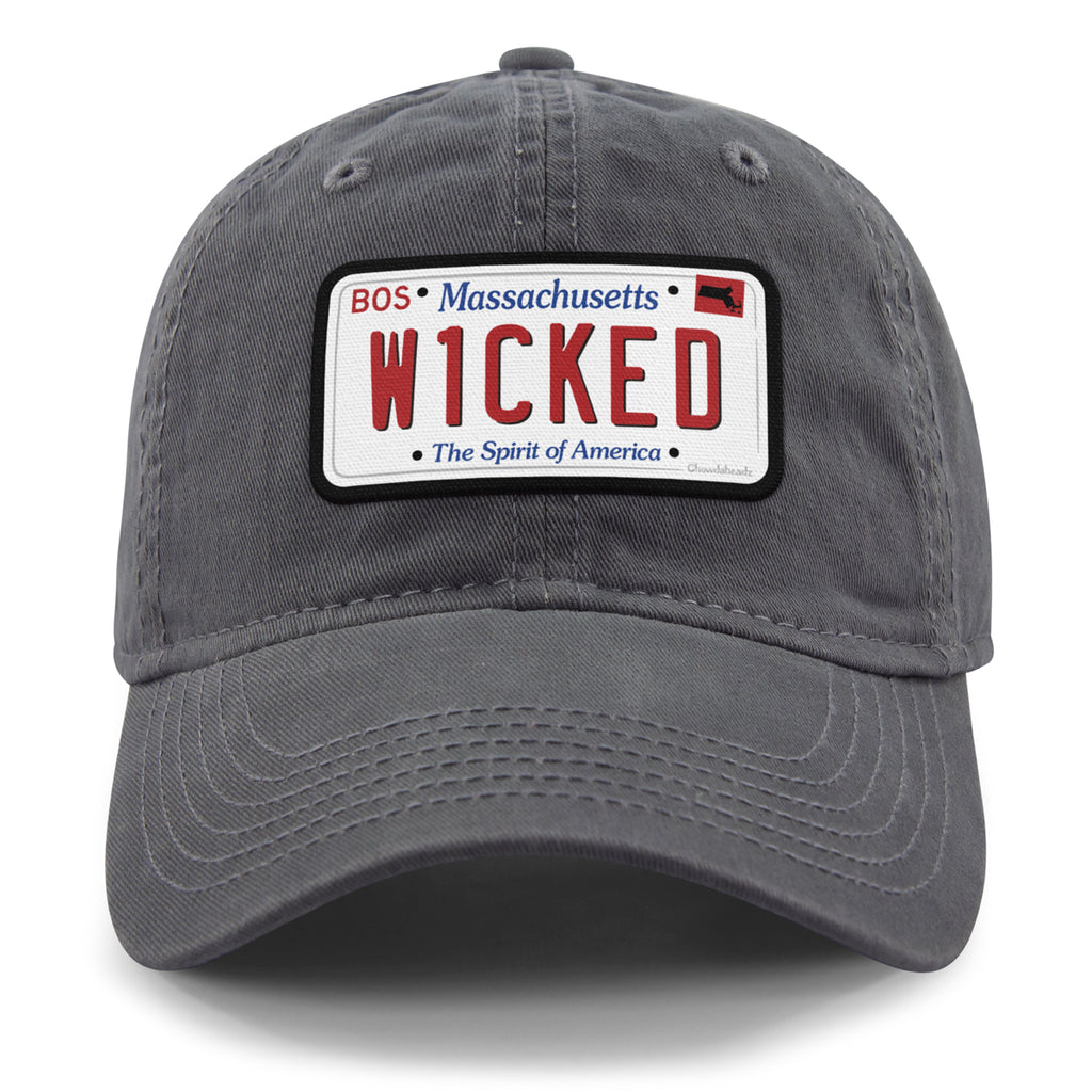 Wicked Mass License Plate Dad Hat - Chowdaheadz