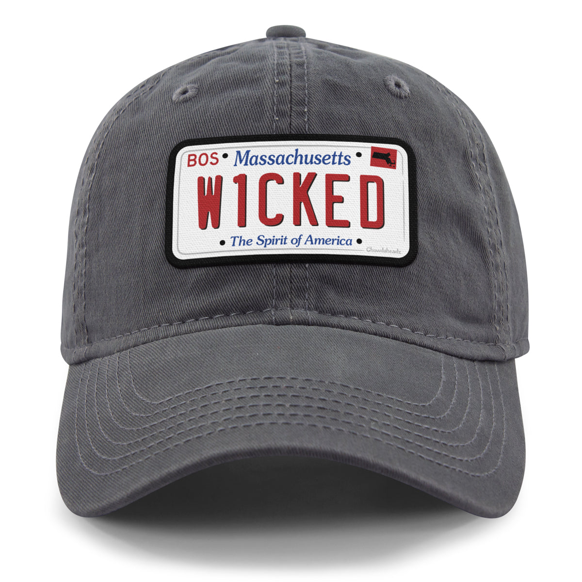Wicked Mass License Plate Dad Hat - Chowdaheadz