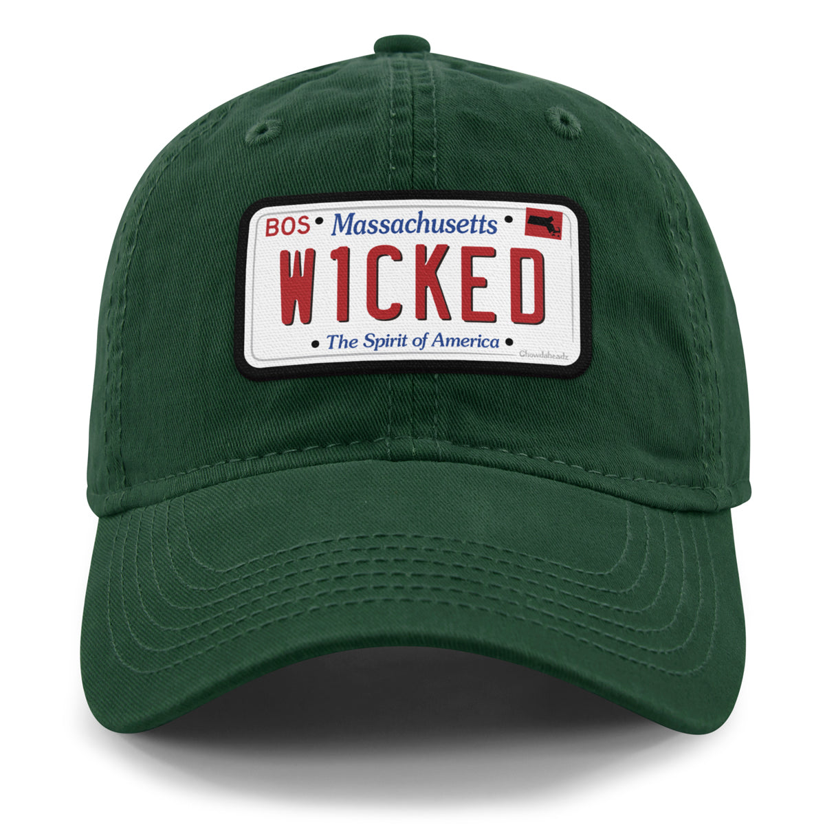 Wicked Mass License Plate Dad Hat - Chowdaheadz