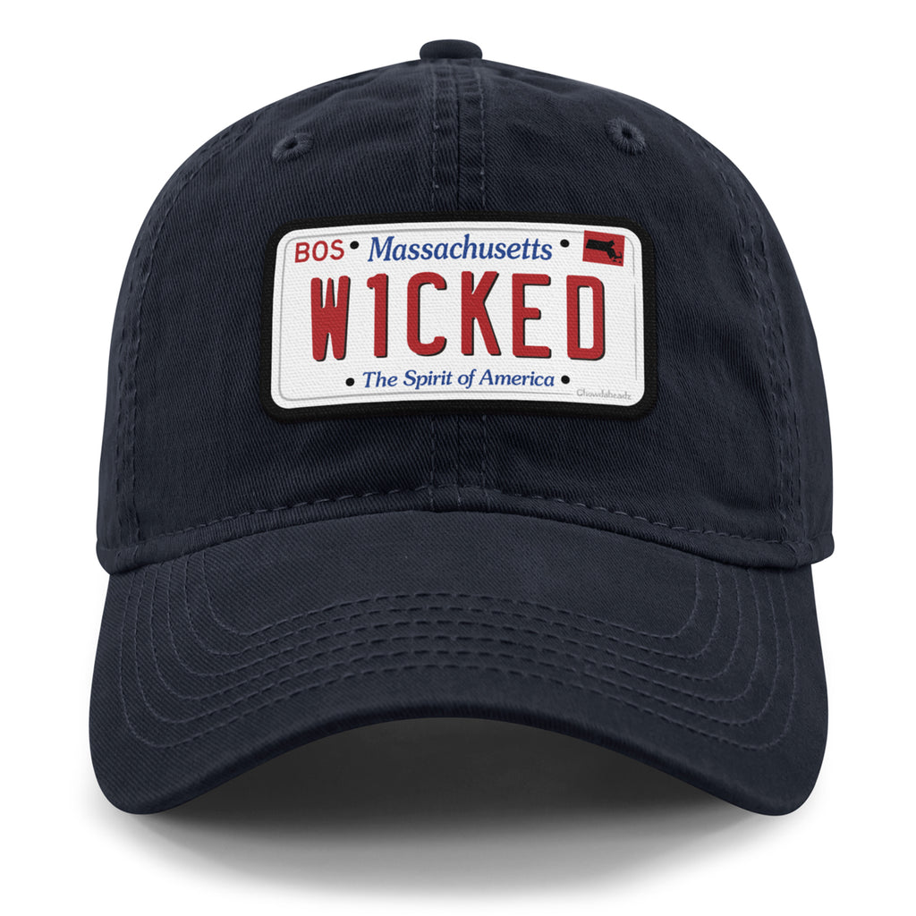 Wicked Mass License Plate Dad Hat - Chowdaheadz