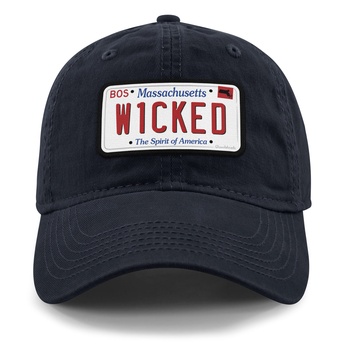 Wicked Mass License Plate Dad Hat - Chowdaheadz