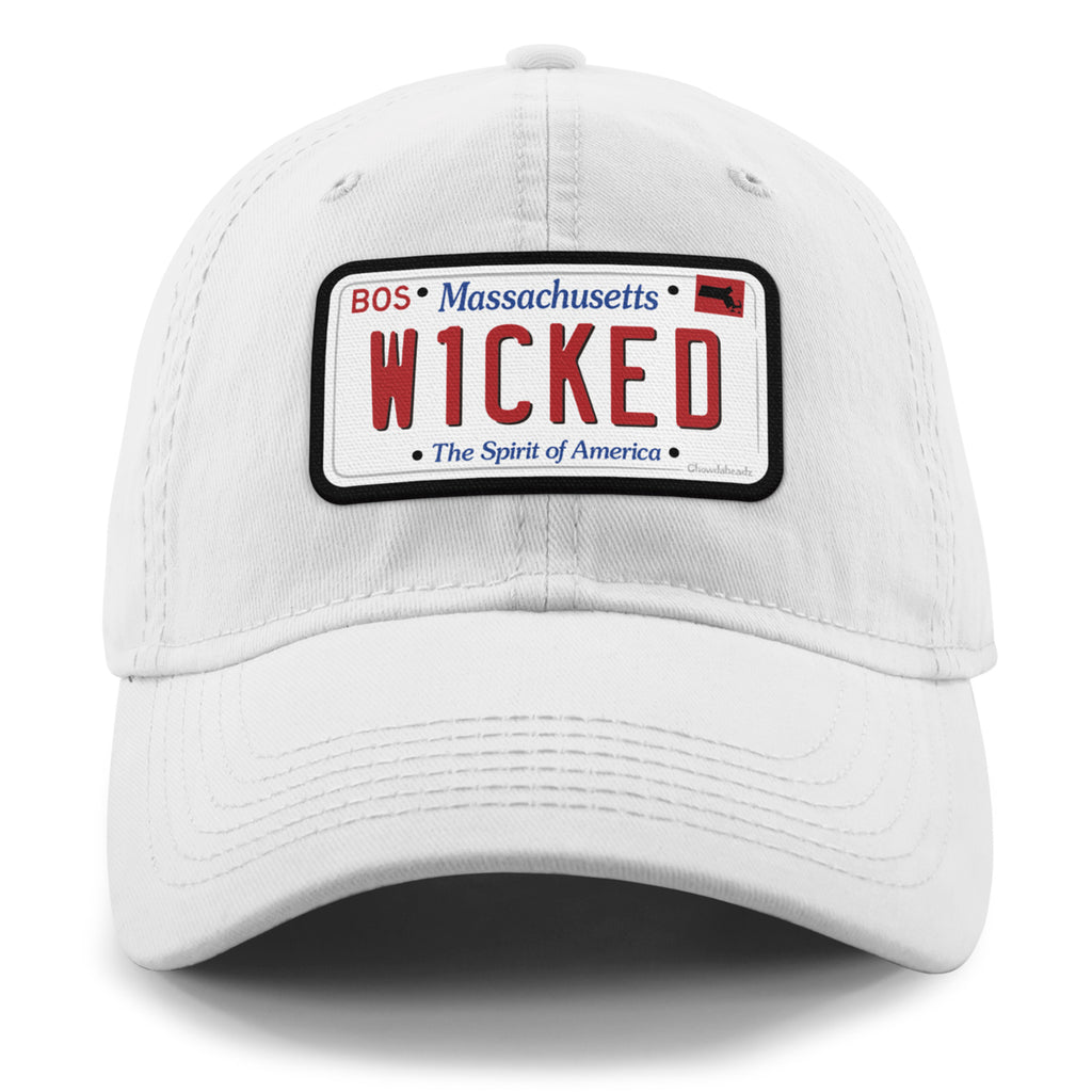 Wicked Mass License Plate Dad Hat - Chowdaheadz