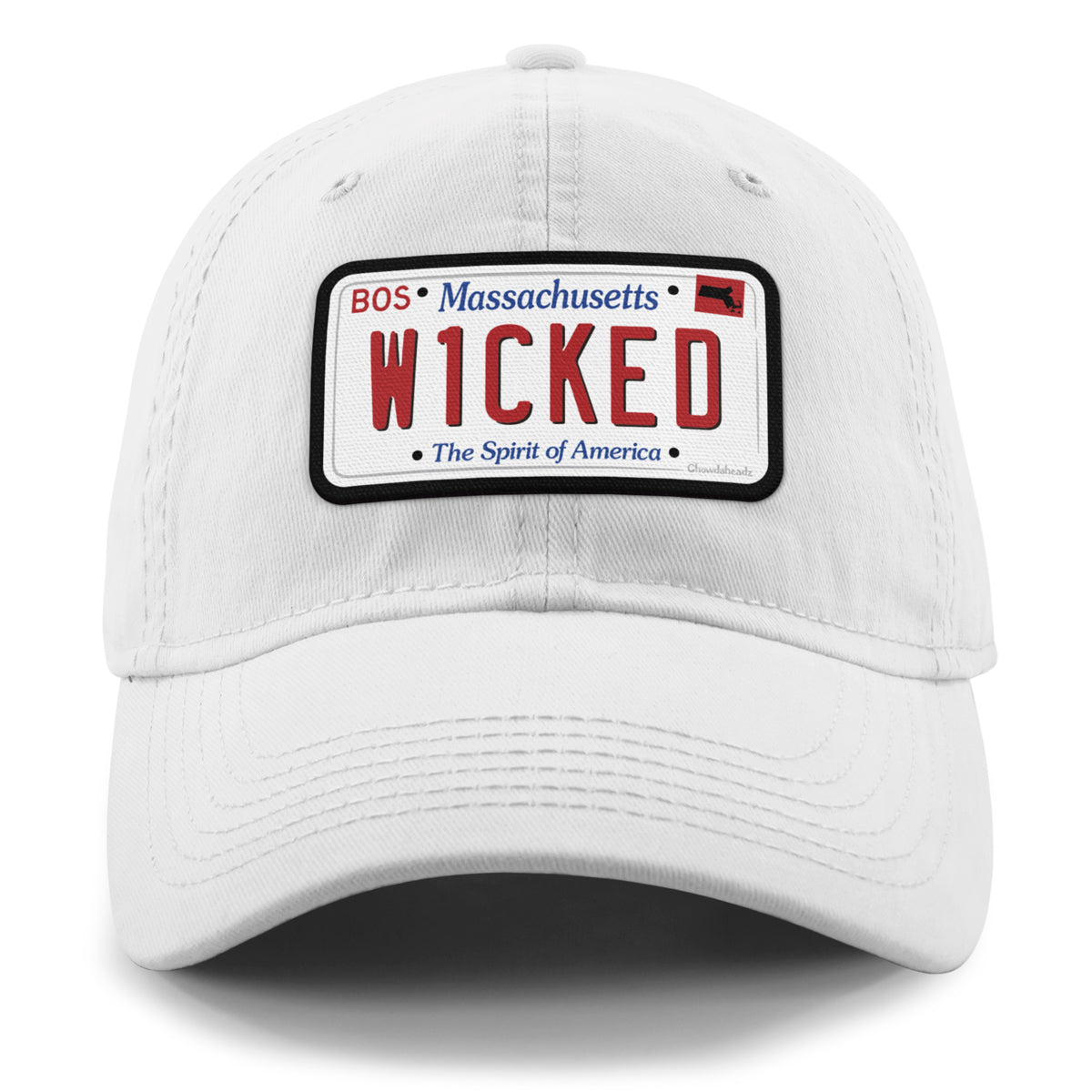 Wicked Mass License Plate Dad Hat - Chowdaheadz