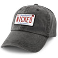 Wicked Mass License Plate Washed Dad Hat - Chowdaheadz