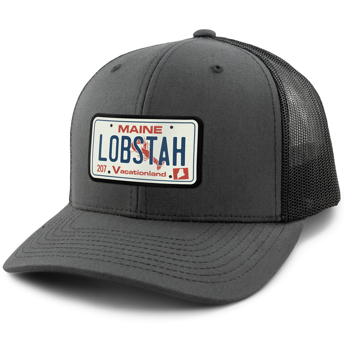 Maine Lobstah License Plate Classic Snapback Trucker Hat