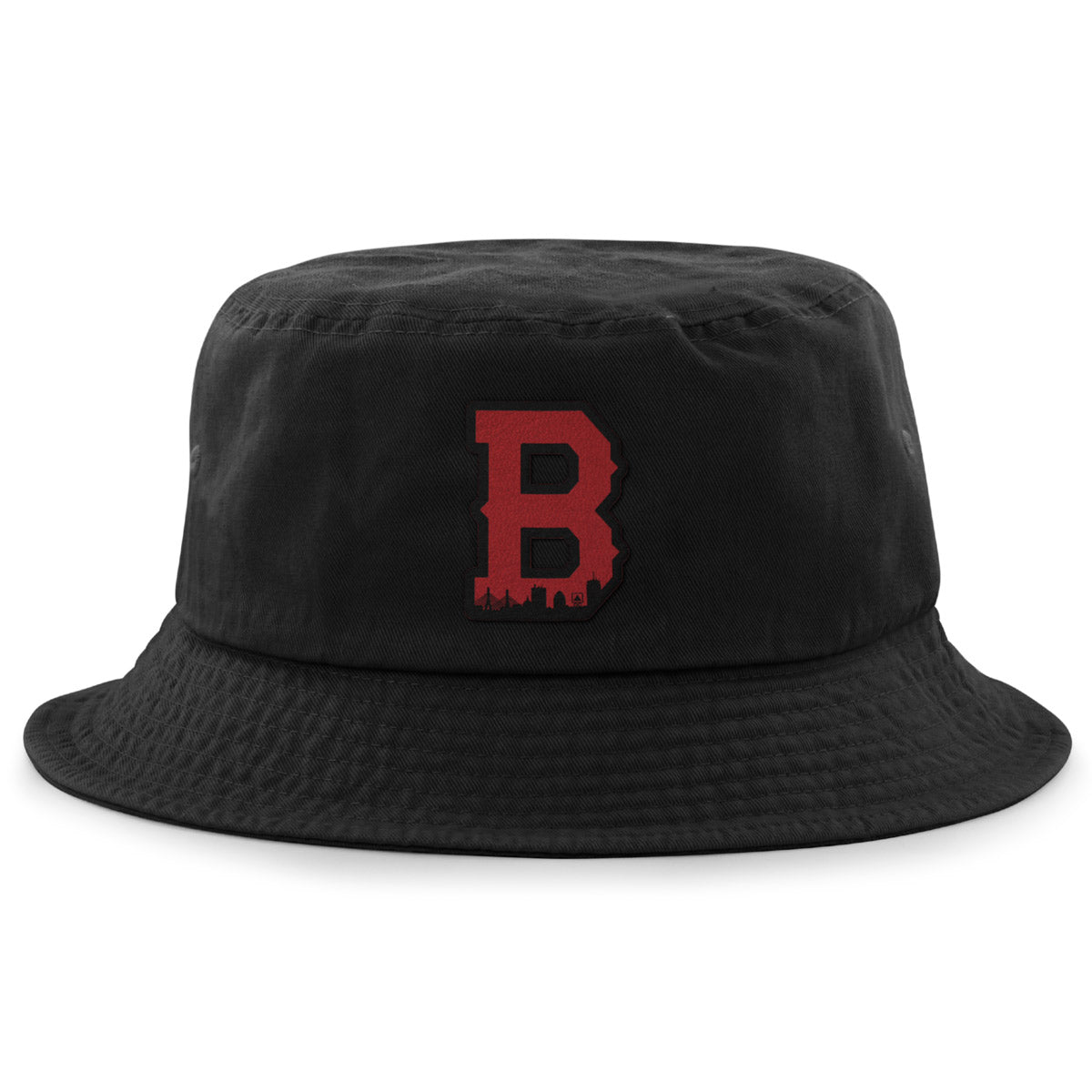 Boston B Red Skyline Bucket Hat