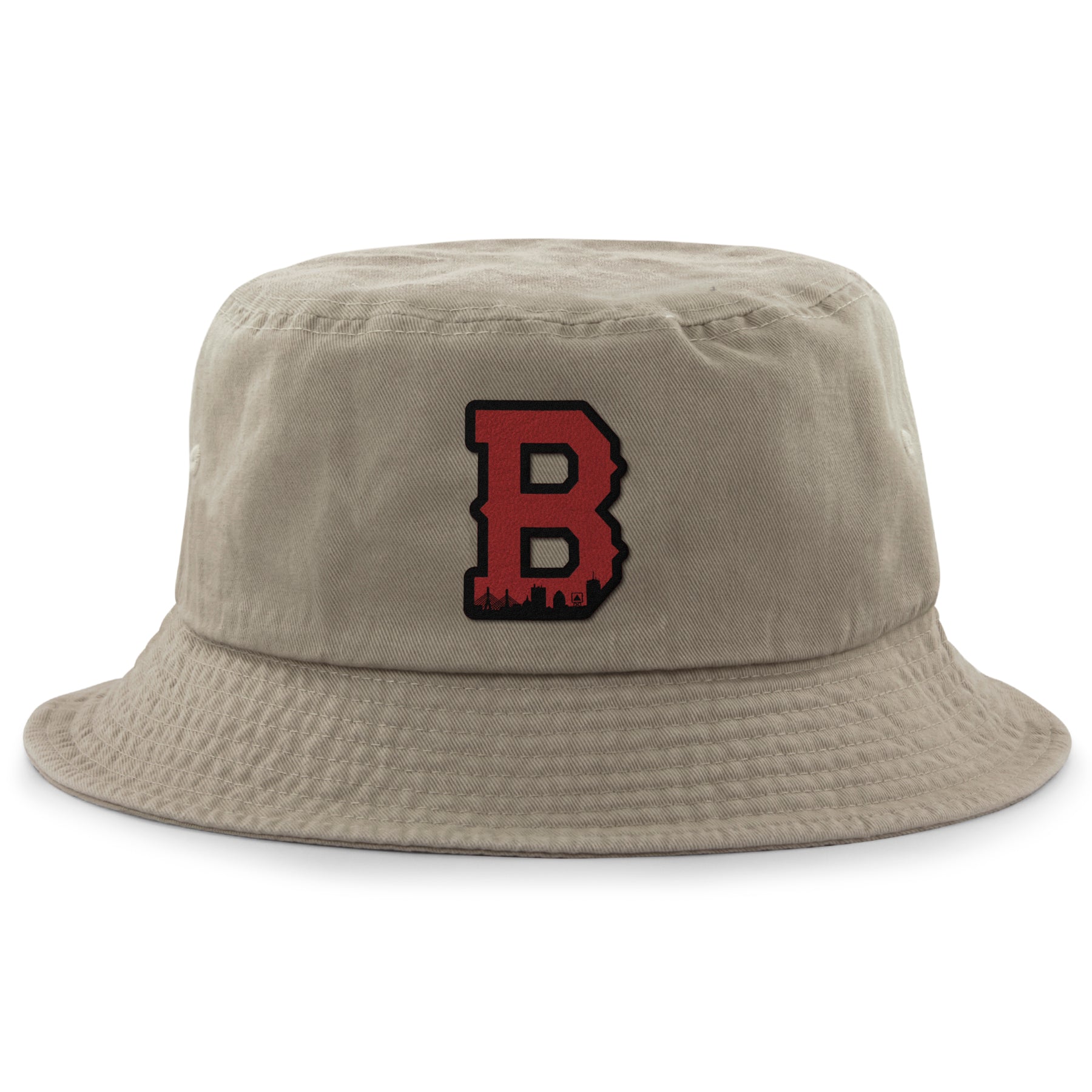 Boston B Red Skyline Bucket Hat