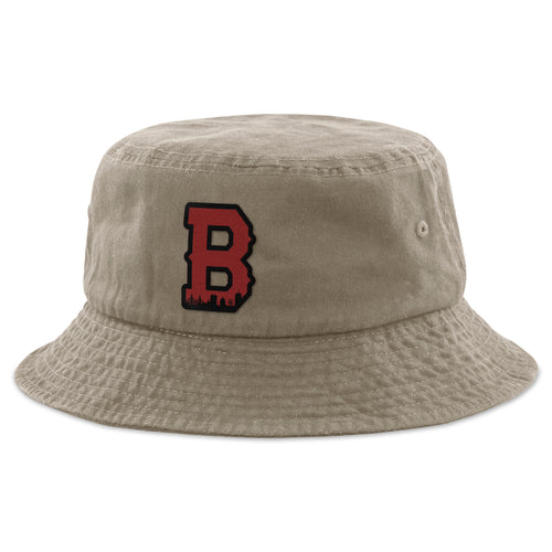 Boston B Red Skyline Bucket Hat - Chowdaheadz
