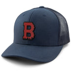 Boston B Red Skyline Classic Trucker Hat