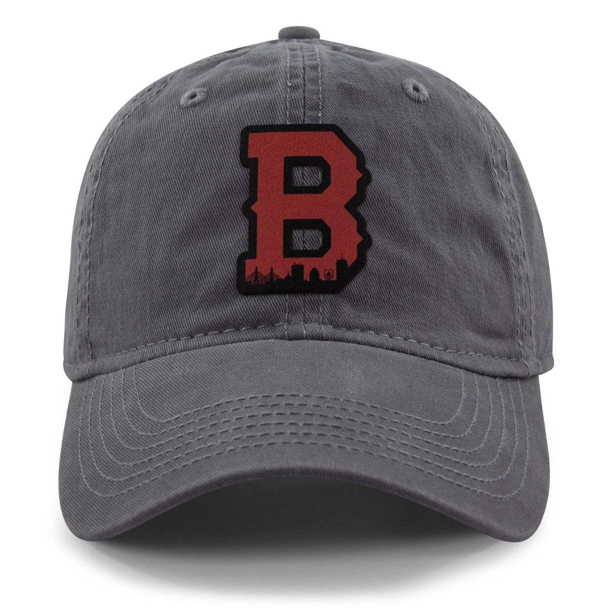 Boston B Red Skyline Dad Hat - Chowdaheadz