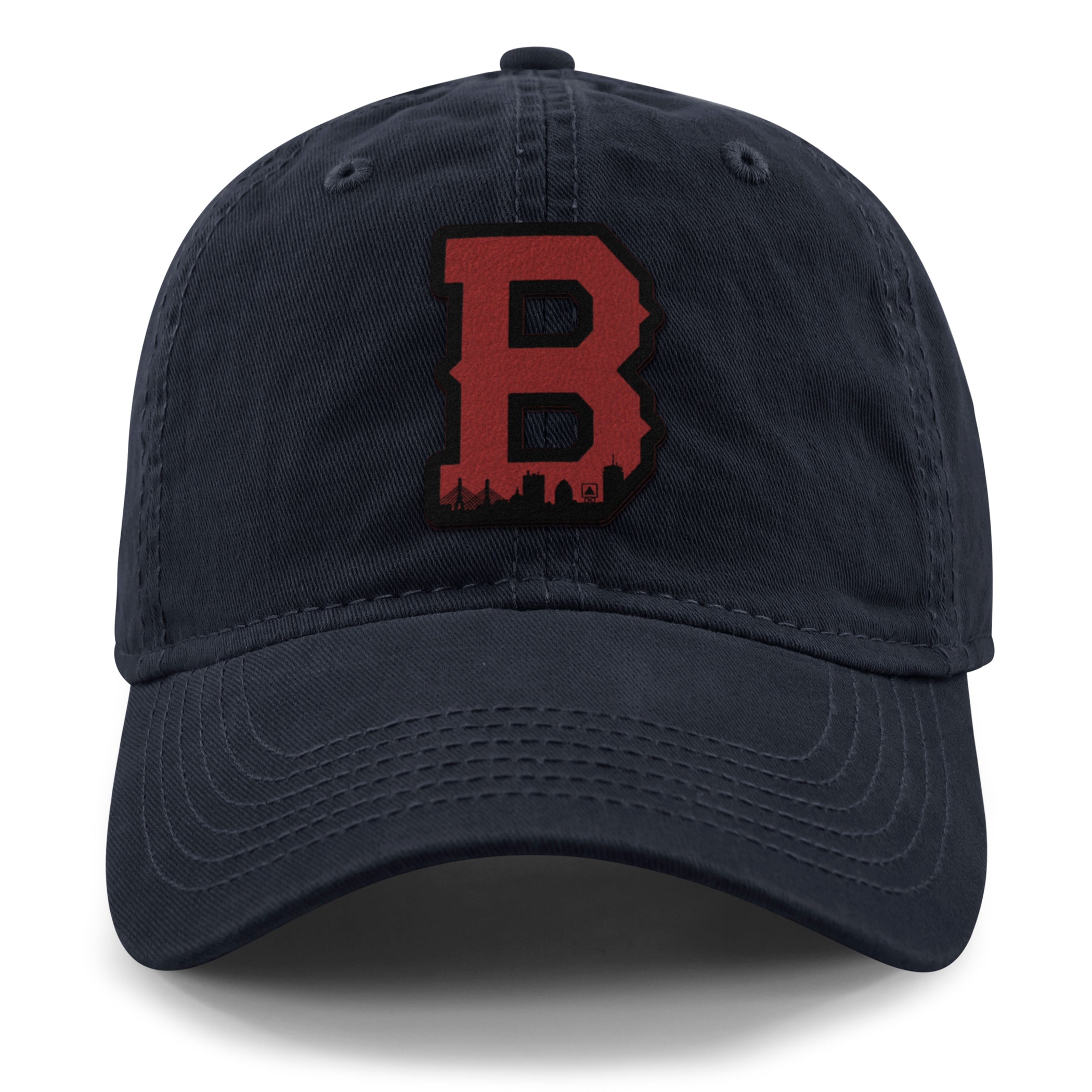 Boston B Red Skyline Dad Hat