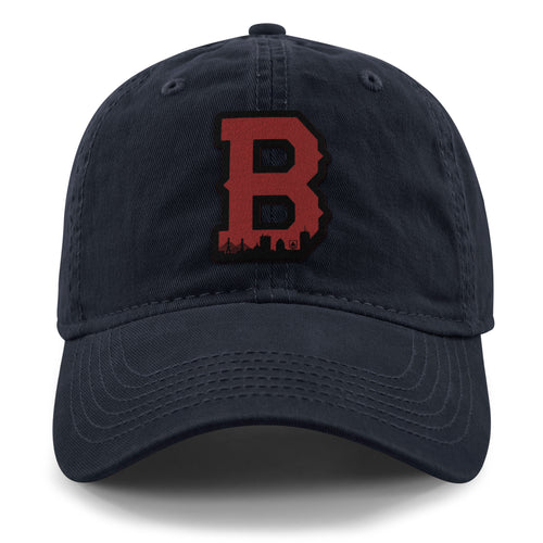 Boston B Red Skyline Dad Hat - Chowdaheadz
