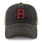 Boston B Red Skyline Dirty Water Trucker Hat