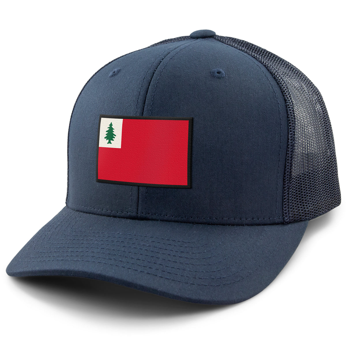 Vintage New England Flag Classic Snapback Trucker Hat - Chowdaheadz