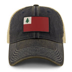 Vintage New England Flag Dirty Water Trucker Hat