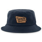 I'd Rather Be At White Mountains NH Leather Patch Bucket Hat