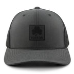 Boston Shamrock Blackout Classic Snapback Trucker Hat - Chowdaheadz