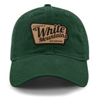 I'd Rather Be At White Mountains NH Leather Patch Plate Dad Hat