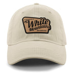 I'd Rather Be At White Mountains NH Leather Patch Plate Dad Hat