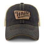I'd Rather Be At White Mountains NH Leather Patch Dirty Water Trucker Hat