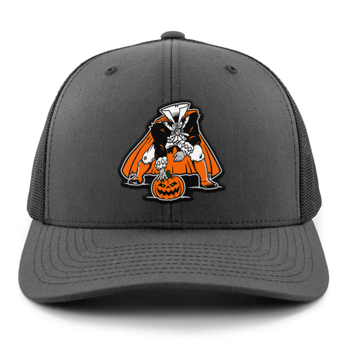 Three Point Stance Headless Horseman Classic Snapback Trucker Hat - Chowdaheadz
