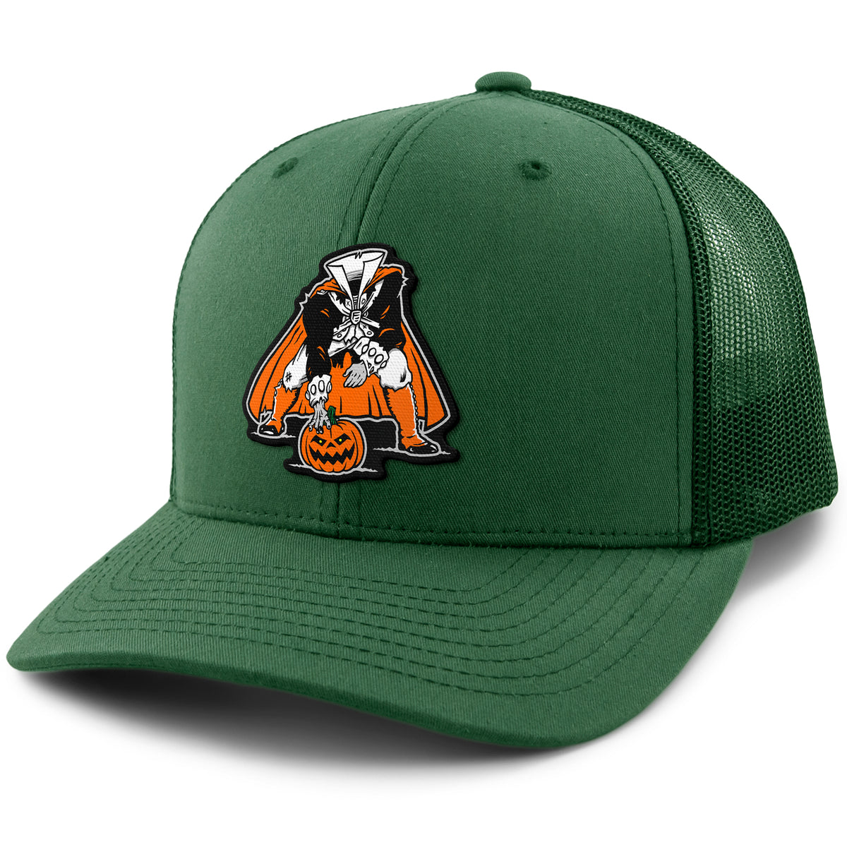 Three Point Stance Headless Horseman Classic Snapback Trucker Hat - Chowdaheadz