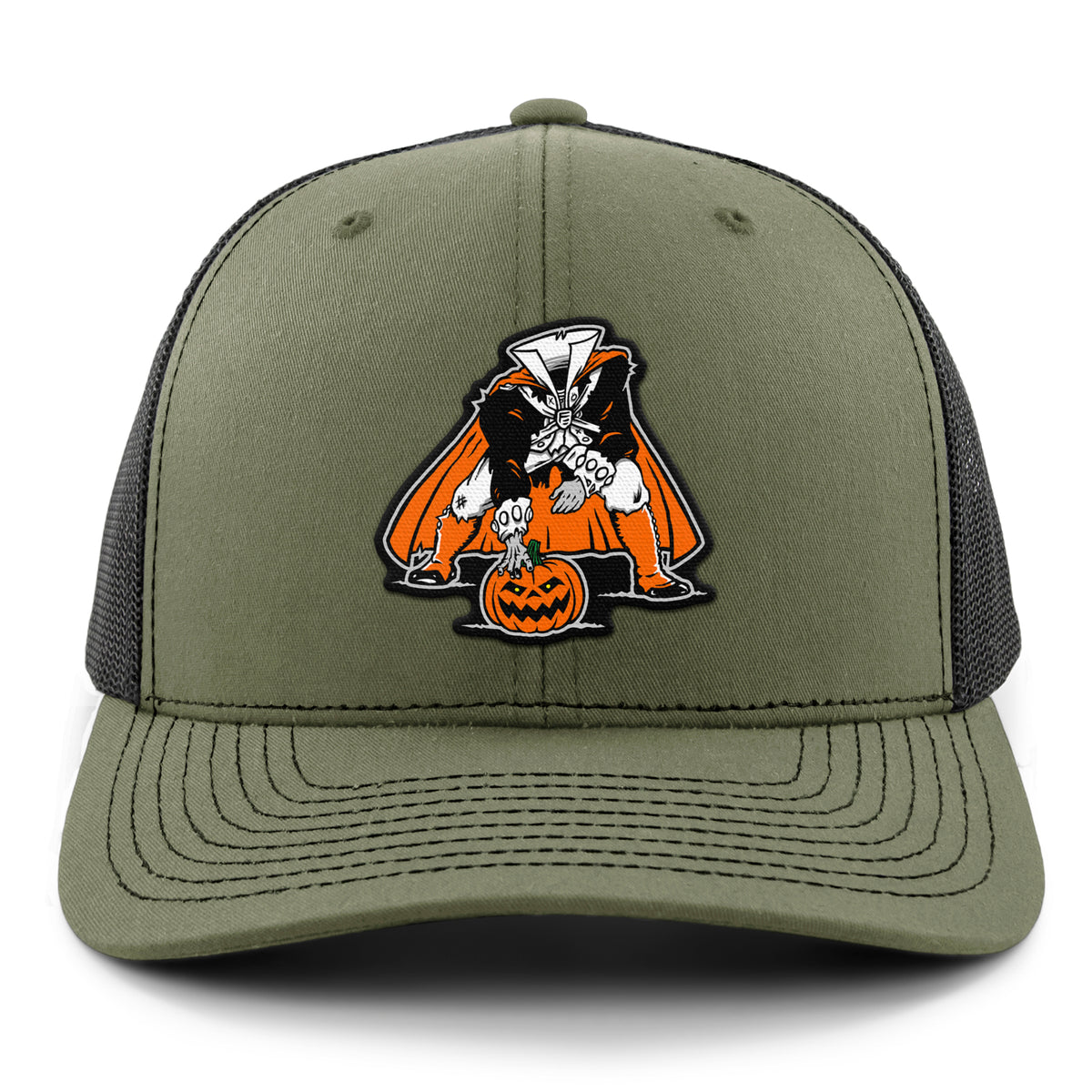 Three Point Stance Headless Horseman Classic Snapback Trucker Hat - Chowdaheadz