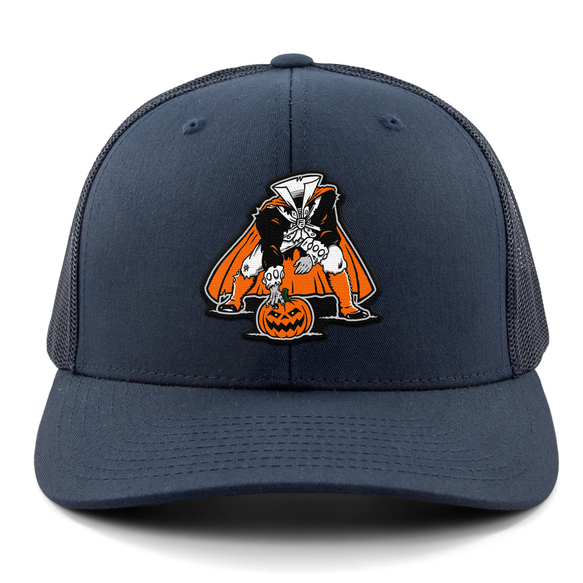 Three Point Stance Headless Horseman Classic Snapback Trucker Hat - Chowdaheadz