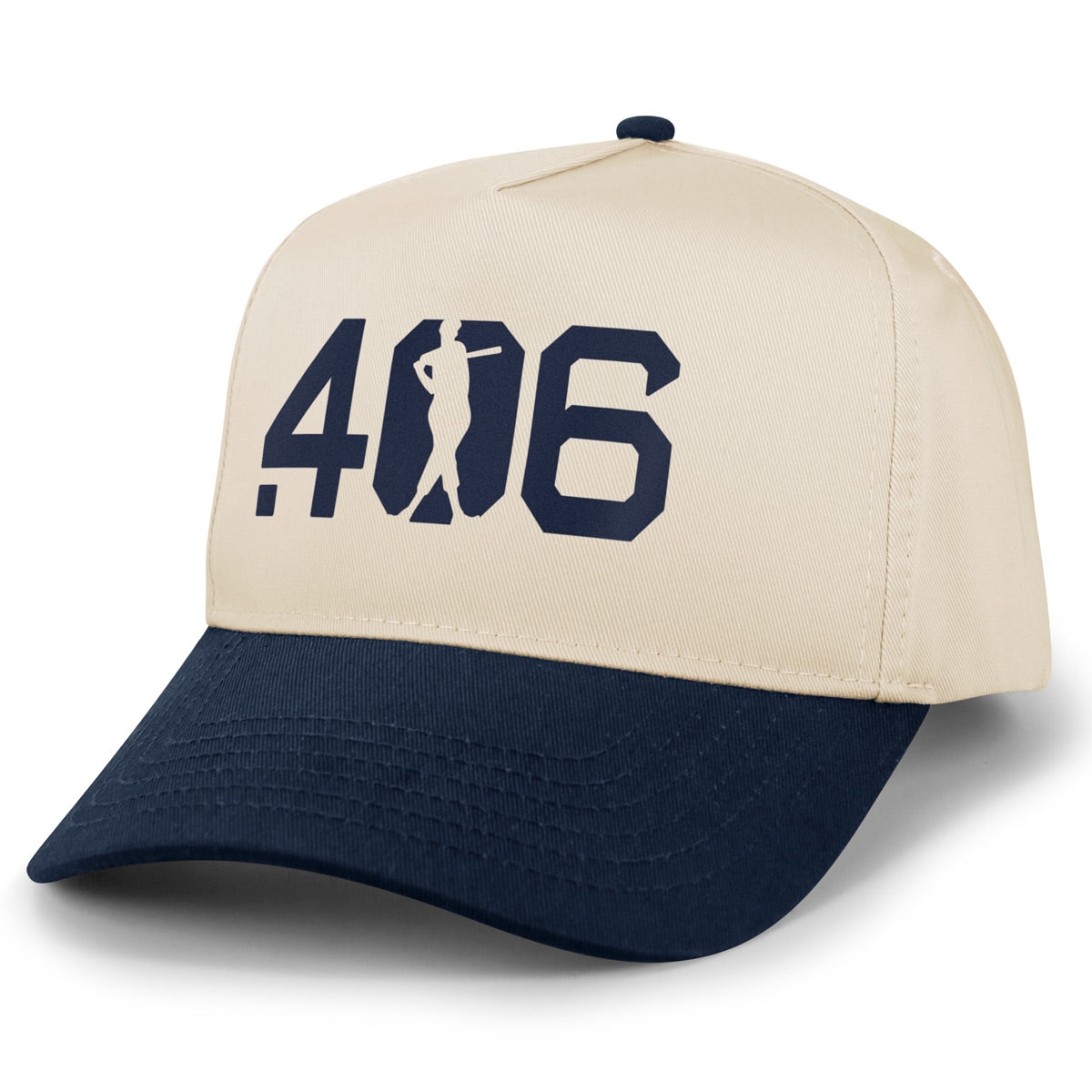 .406 Hitter Printed Retro Snapback Hat