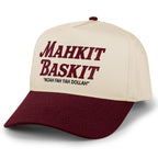 Mahkit Baskit Printed Retro Snapback Hat