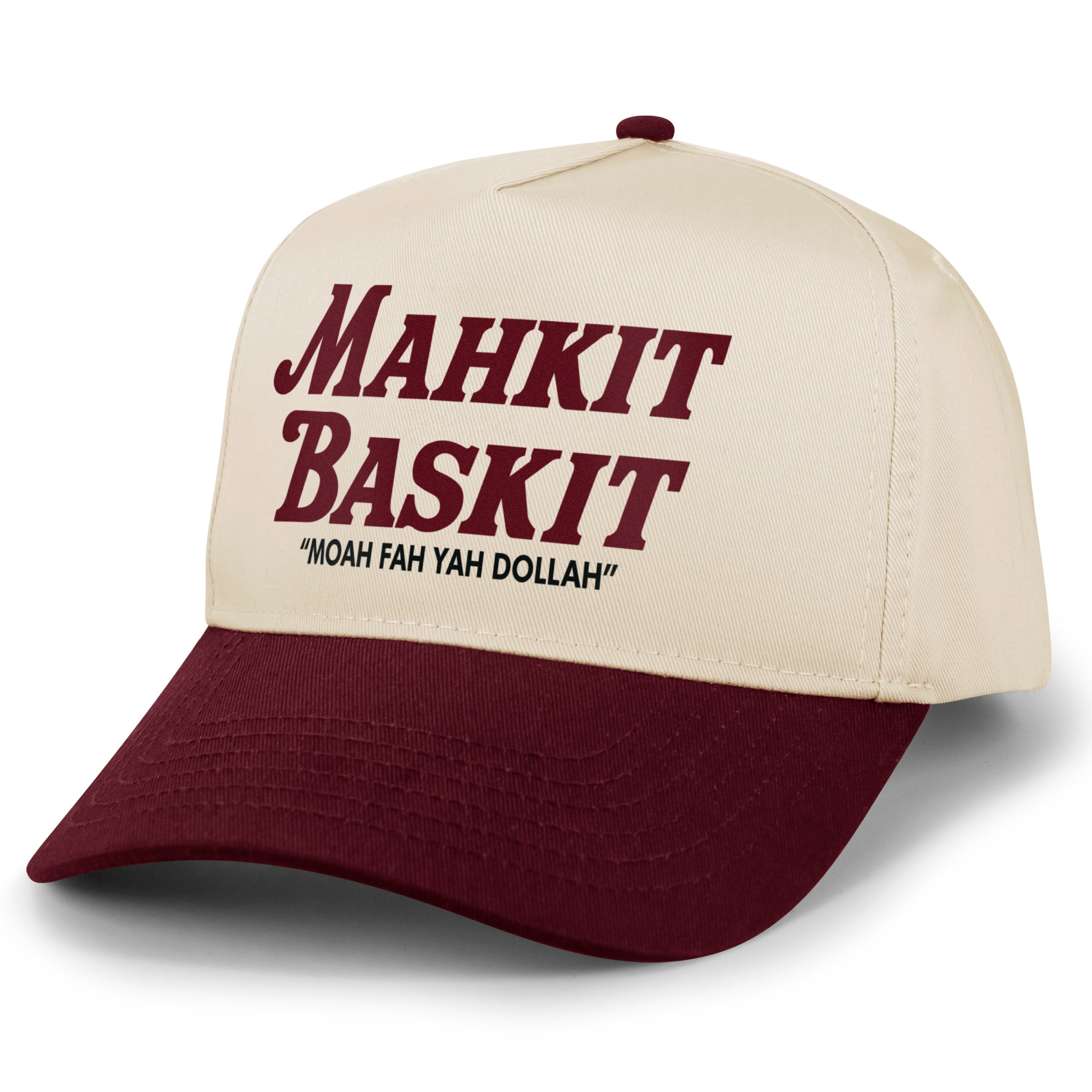 Mahkit Baskit Printed Retro Snapback Hat