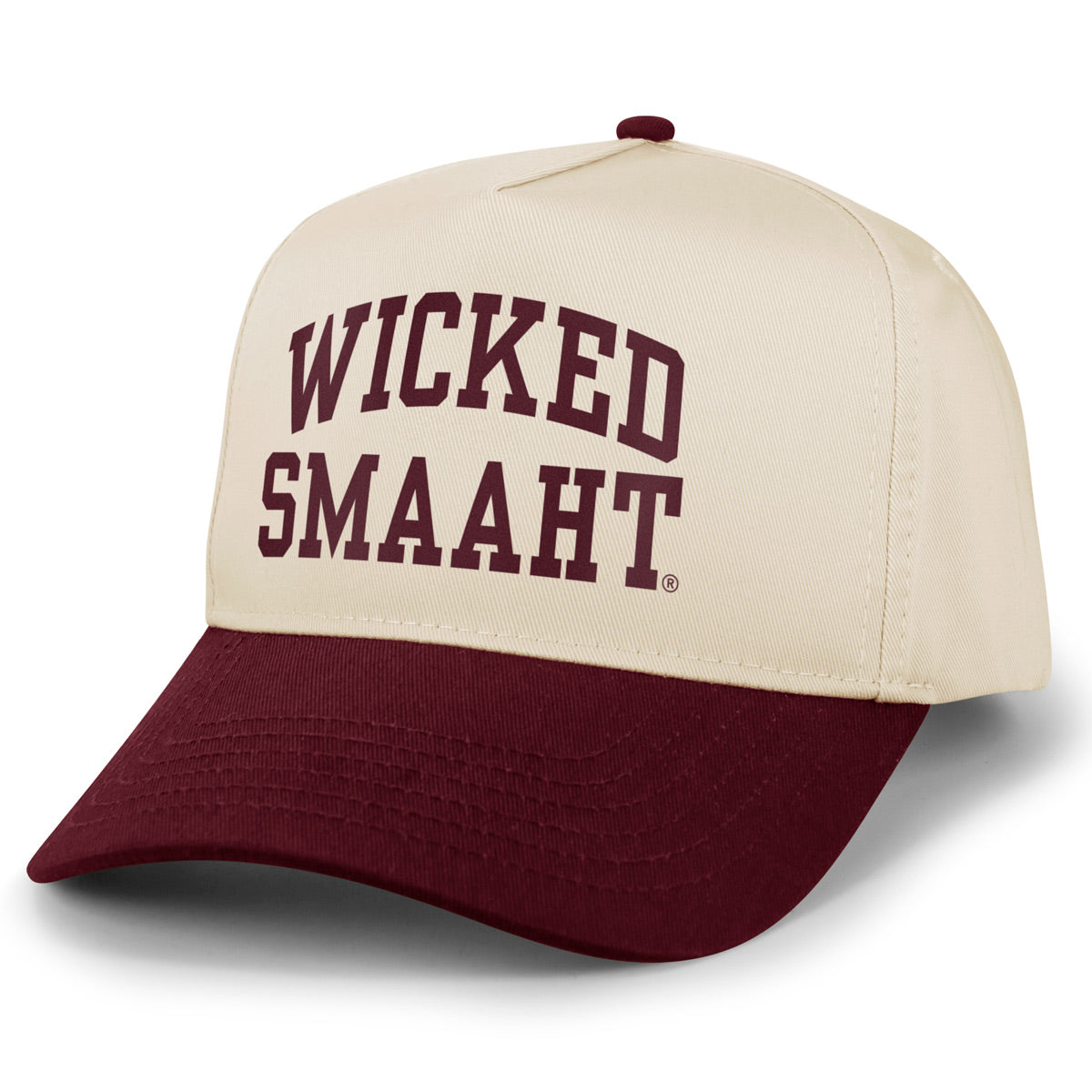 Wicked Smaaht Printed Retro Snapback Hat